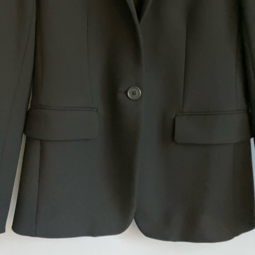 J CREW REGENT Black Four Season Blazer Size 0 - Picture 5 of 12